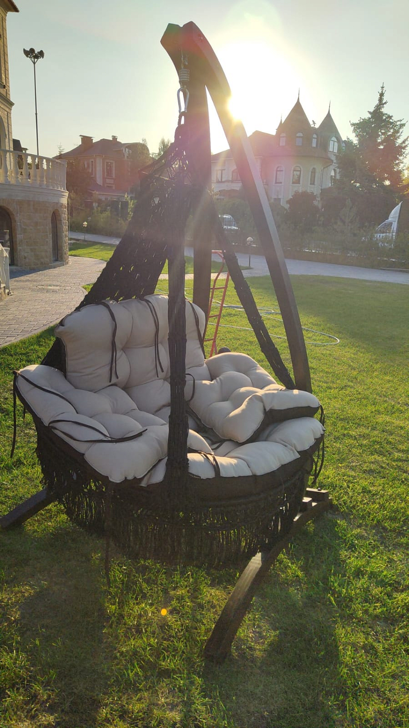 Подвесное кресло CARTAGENA на каркасе CORSA (ЗЕЛЕНЫЙ МЫС)